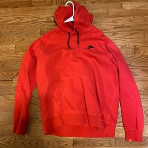 Red Nike hoodie